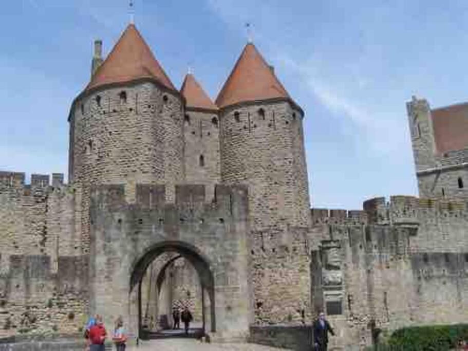 La Maison Rue Nadaud, Au Pied Des Remparts Carcassonne Luaran gambar